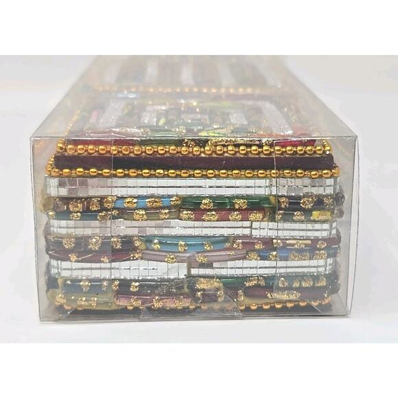 Pier 1 Imports Decorative Boxes ~ Jeweled Square ~ Set Of 3 U217 - Picture 4 of 7